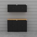 Cat FWSETNZ fully welded garage storage cabinet set with wall and base cabinets