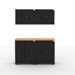 Cat FWSETNZ fully welded garage storage cabinet set with wall and base cabinets