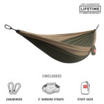 Grand Trunk Double Deluxe Hammock Olive Khaki