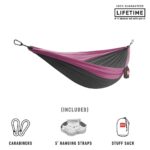 **Alt tag (short):** **Grand Trunk Double Deluxe Hammock Charcoal Magenta**