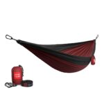 **Alt tag (short):** **Grand Trunk Double Deluxe Hammock Crimson Charcoal**
