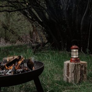 Barebones Rechargeable Forest Lantern - Antique Bronze