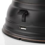 Barebones Rechargeable Forest Lantern - Antique Bronze