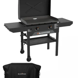 Blackstone 28inch Blackout Omnivore Griddle with Hood and Soft Cover