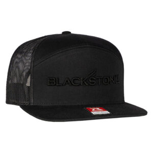 Blackstone Snapback Hat with Breathable Mesh Back and Bold Logo