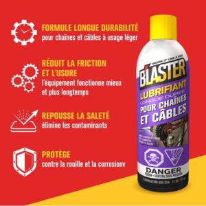 B'laster Long-Lasting Chain and Cable Lubricant - 311g - 6pk