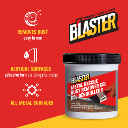 B'laster Metal Rescue Rust Remover Gel - 500g - 6pk3 B'laster Metal Rescue Rust Remover Gel - 500g - 6pk