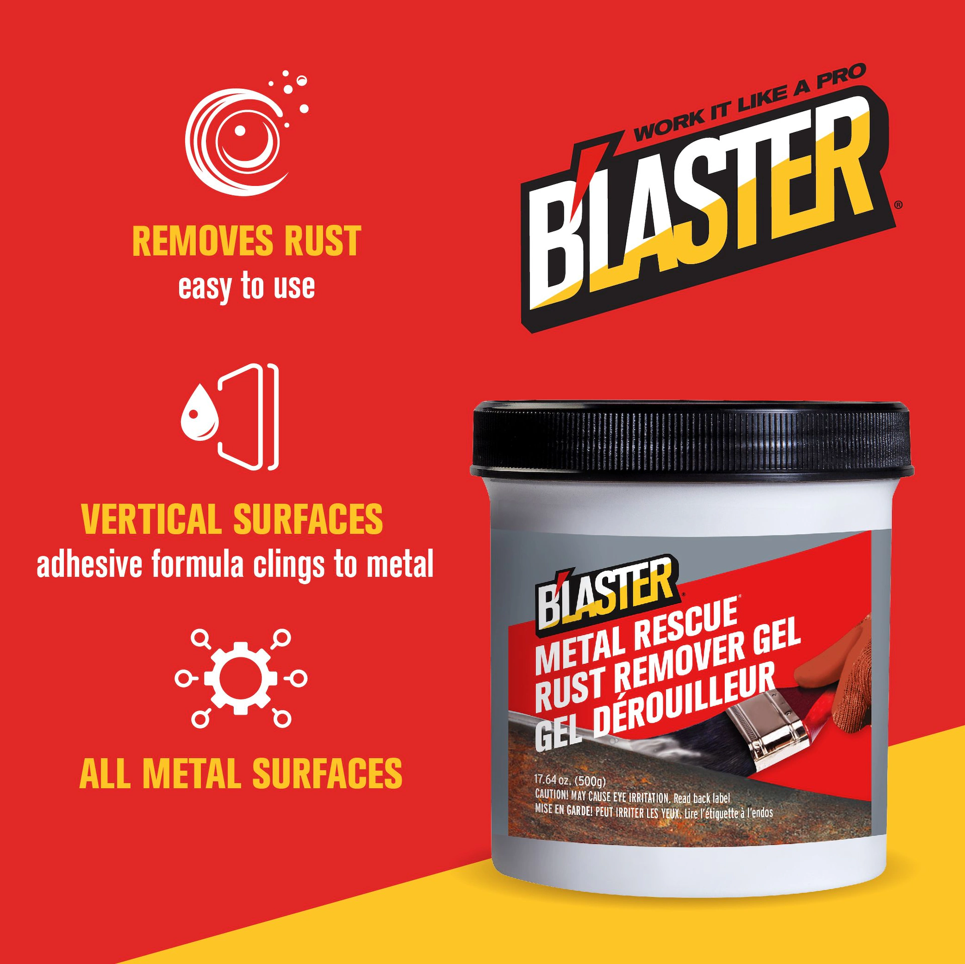 B’laster Metal Rescue Rust Remover Gel – 500g B’laster Metal Rescue Rust Remover Gel