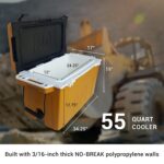 CAT 55 Quart Insulated Personal Cooler - Yellow