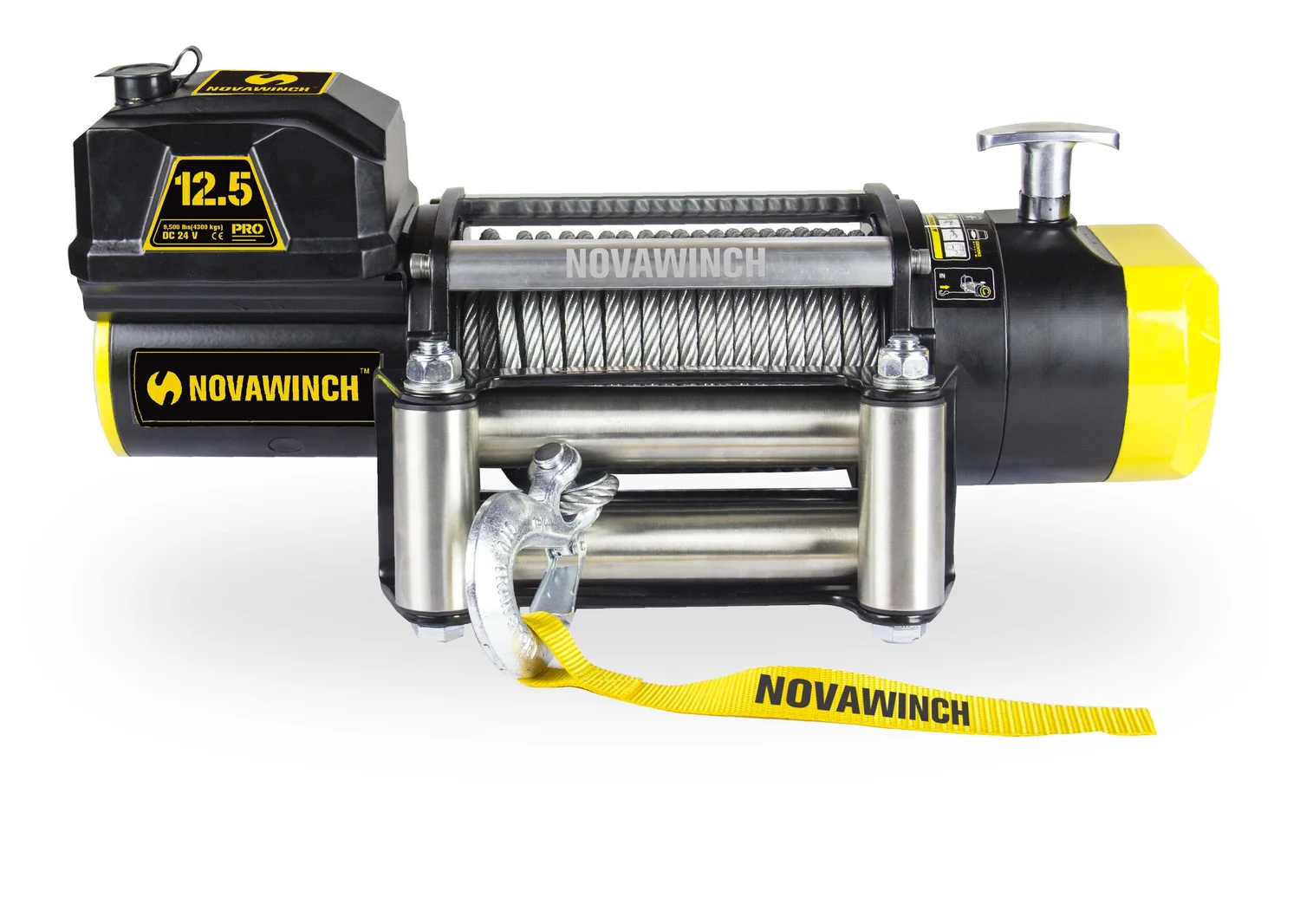 Novawinch PRO Plus 12500lb Winch 12v Wire Rope Novawinch PRO Plus 12500lb Winch 12v Wire Rope