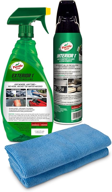 Turtle Wax 3-piece Quick & Easy Interior & Exterior Kit_ Turtle Wax 3-piece Quick & Easy Interior & Exterior Kit