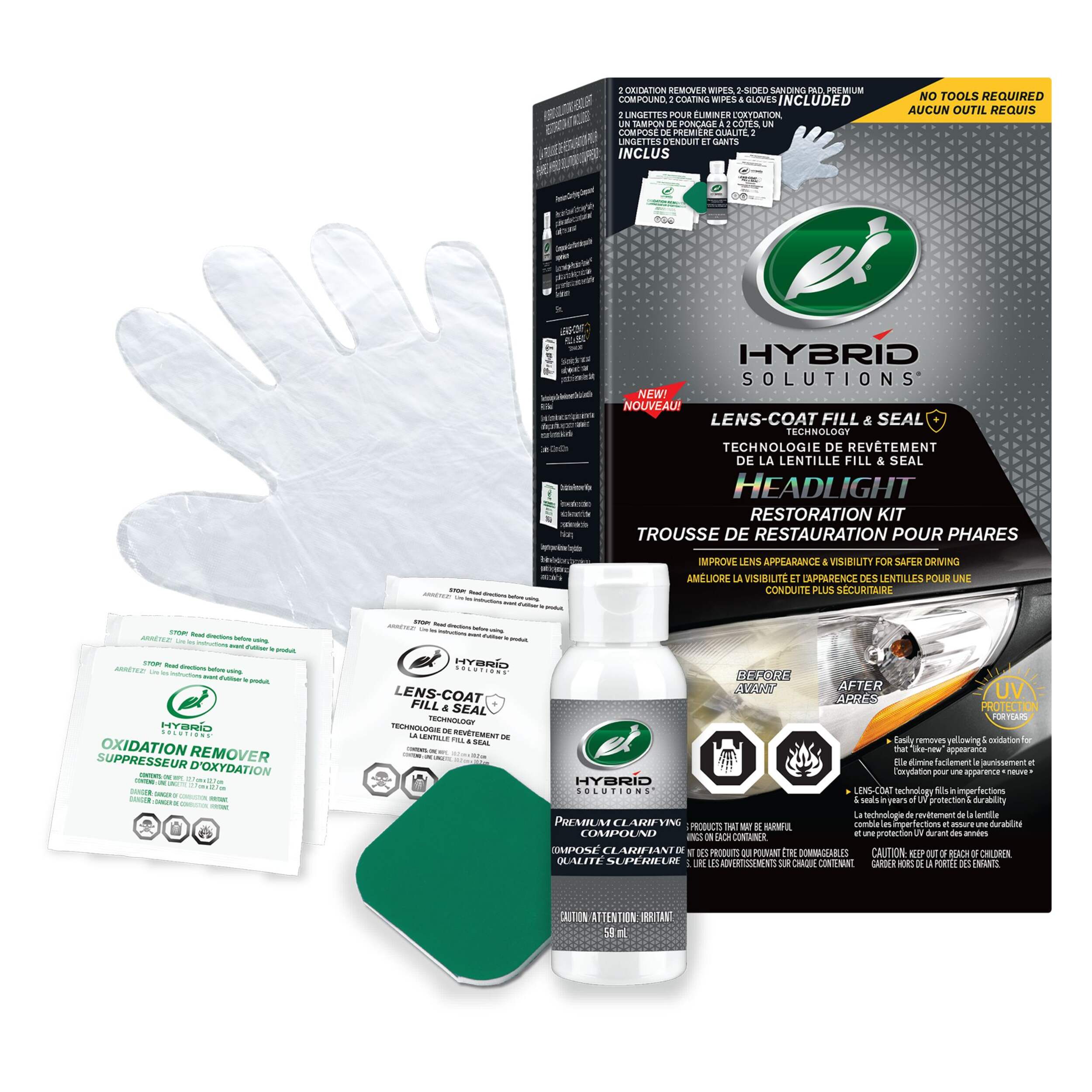 Turtle Wax Hybrid Solutions Headlight Restoration Kit Turtle Wax Hybrid Solutions Headlight Restoration Kit