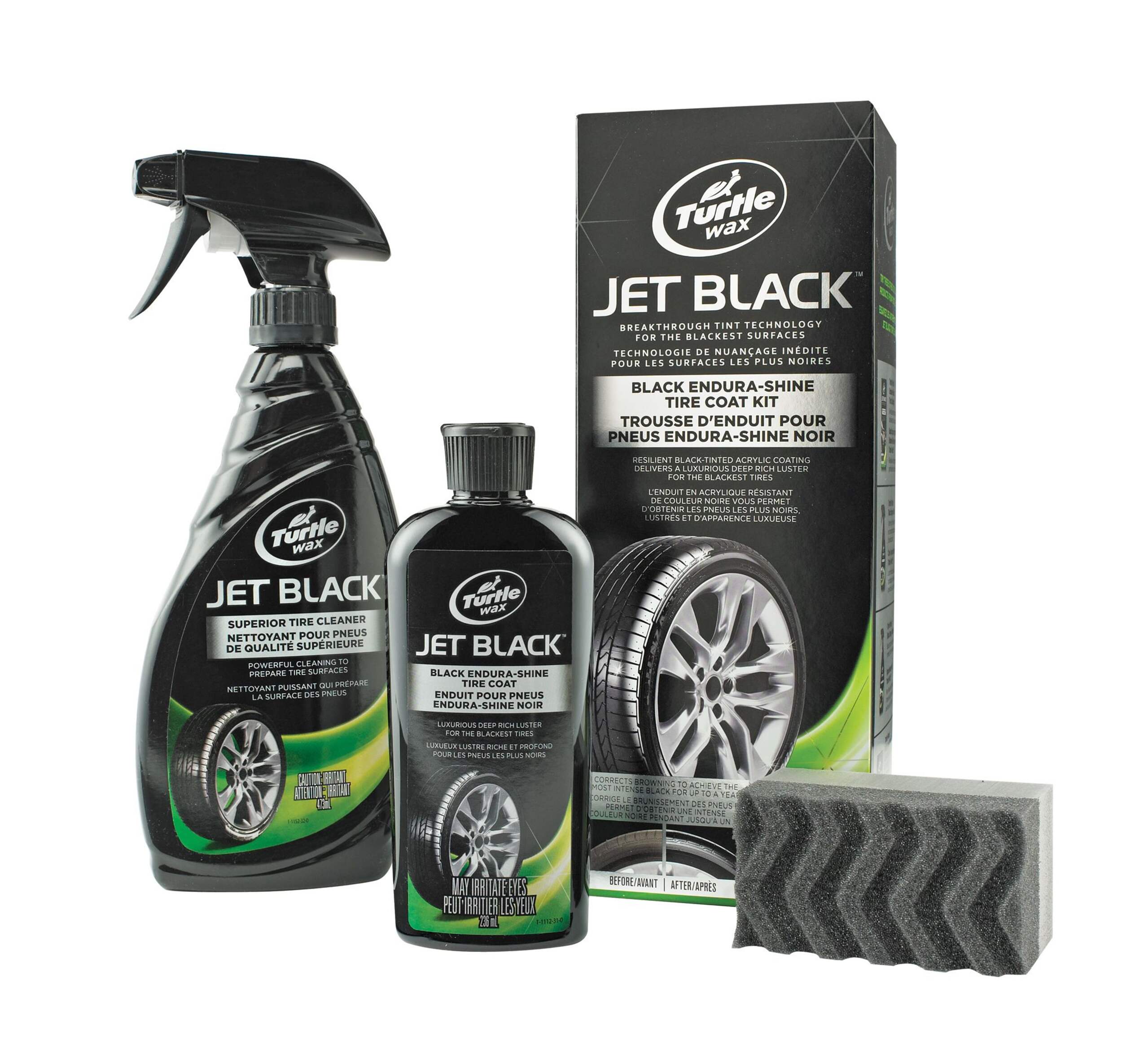 Turtle Wax Jet Black Endura-Shine Tire Coat Kit Turtle Wax Jet Black Endura-Shine Tire Coat Kit