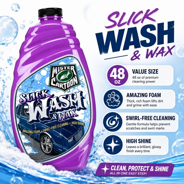 Turtle Wax x Mr. Cartoon Slick Wash & Wax5 Turtle Wax x Mr. Cartoon Slick Wash & Wax – 1.4L