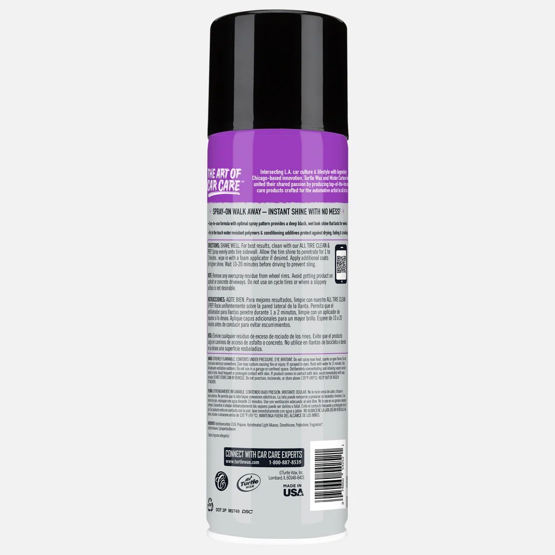 Turtle Wax x Mr. Cartoon Tire Shine Aerosol - 396g4 Turtle Wax x Mr. Cartoon Tire Shine Aerosol