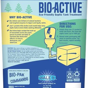 Walex Bio-Active Septic Tank Treatment Drop-ins - 12 pack