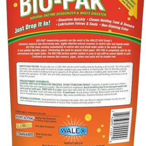 Walex Bio-Pak Drop-ins for RV and Marine Holding Tank Systems - 10 pack - Tropical Breeze