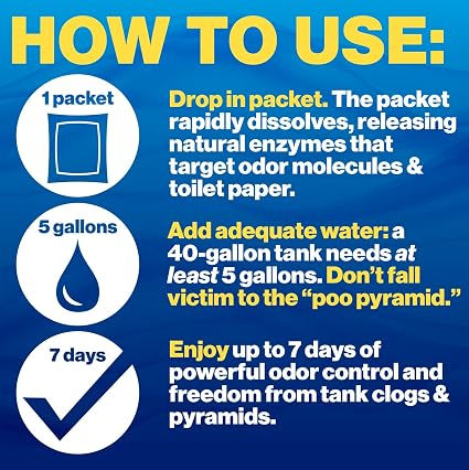 Walex Bio-Pak Drop-ins for RV and Marine Holding Tank Systems – 10 pack – Alpine Fresh5 Walex Bio-Pak Drop-ins for RV and Marine Holding Tank Systems - 10 pack - Alpine Fresh - 4pk