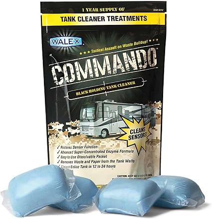 Walex Commando Drop-ins Black Holding Tank and Sensor Cleaner - 4 pack Walex Commando Drop-ins Black Holding Tank and Sensor Cleaner - 4 pack