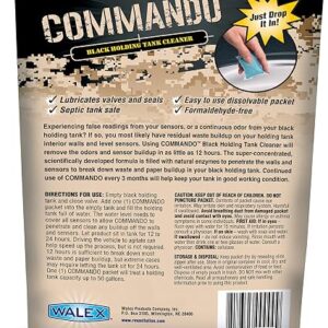 Walex Commando Drop-ins Black Holding Tank and Sensor Cleaner - 4 pack