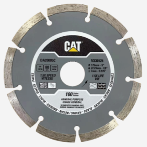 CAT 4 1/2inch Segmented Rim Diamond Blade - General Purpose - 100 Value for concrete bricks blocks slabs paving