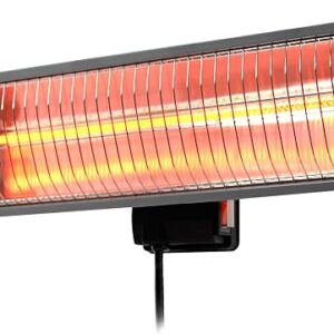 Heat Storm Tradesman 1500W Outdoor Infrared Quartz Heater with Wall/Ceiling-Mount and Remote Control