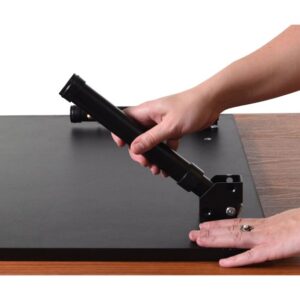 Luxor Adjustable-Height Desk with Easy-Adjust Foldable Legs for Portability and Easy Storage - 32 x 24