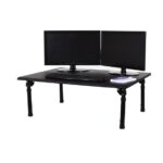 Luxor Adjustable-Height Desk with Easy-Adjust Foldable Legs for Portability and Easy Storage - 32 x 24