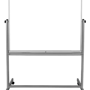 Luxor Mobile Double-Sided Magnetic Whiteboard with Stand and Marker Tray - 48 x 481