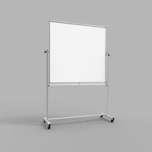 Luxor Mobile Double-Sided Magnetic Whiteboard with Stand and Marker Tray - 48 x 481