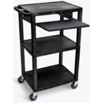 Luxor Pullout Keyboard Tray Add-on for Plastic AV and Multipurpose Carts