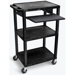 Luxor Pullout Keyboard Tray Add-on for Plastic AV and Multipurpose Carts