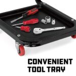 Powerbuilt Rolling Mechanics Seat with Casters - 250lb Weight Capacity