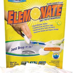 Walex Elemonate Drop-ins for Grey Water Deodorizing - 5-pack - Fresh Lemon