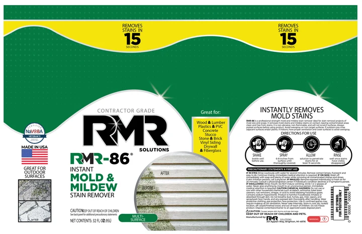 RMR 86 Instant Mold & Mildew Stain Remover - 32oz5 RMR 86 Instant Mold & Mildew Stain Remover - 32oz